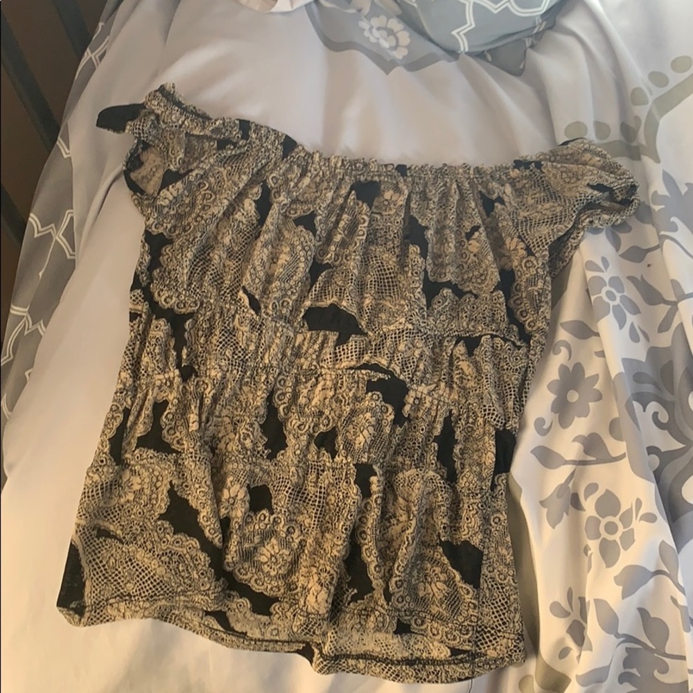 Elastic short sleeve muffin top